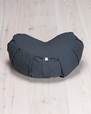 Meditation cushion, crescent, Graphite Grey - Yogiraj