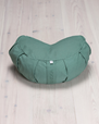 Meditation cushion, crescent, Moss Green - Yogiraj