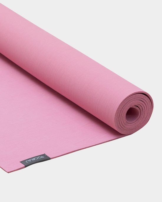 Yoga mat Organic Lite mat 4 mm, Heather Pink - Yogiraj