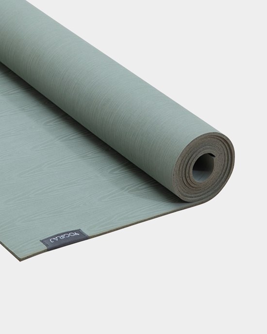 Yoga mat Organic Lite mat 4 mm, Moss Green - Yogiraj