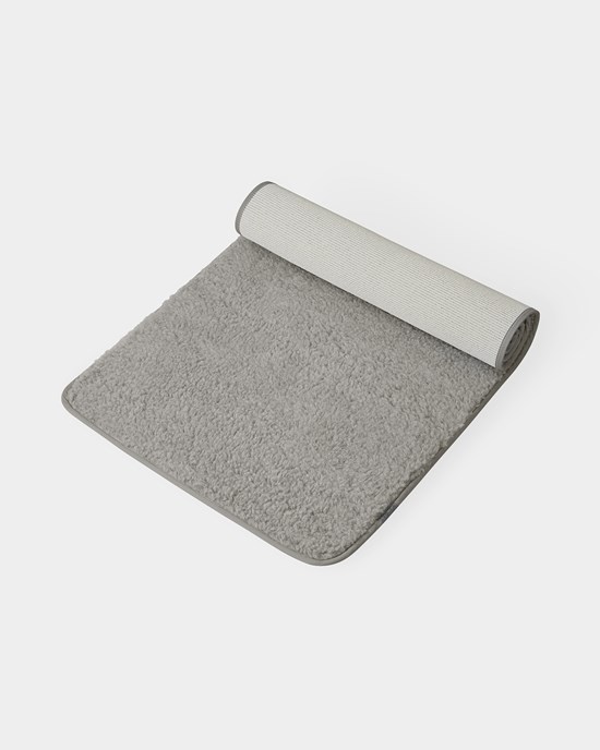 Yoga mat Premium wool mat, Silver Grey, 75 x 200 cm - Yogiraj