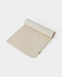 Yogamatta ull Premium wool mat, Natural, 90 x 200 cm - Yogiraj