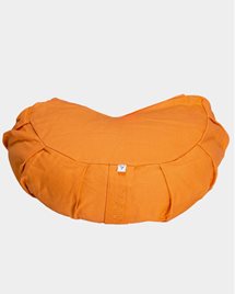 Meditation cushion, crescent, Cloudberry Orange - Yogiraj