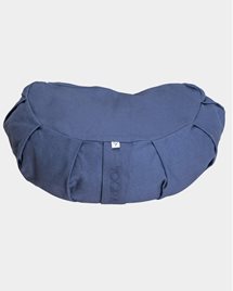 Meditation cushion, crescent, Blueberry Blue - Yogiraj