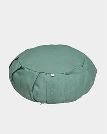 Meditation cushion, round, Moss Green - Yogiraj