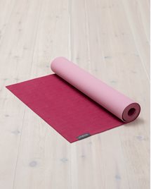 Yoga mat Organic Lite mat 4 mm, Raspberry Red/Heather Pink - Yogiraj