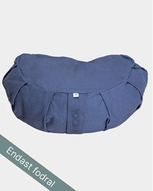 Outer case meditation cushion, crescent, Blueberry Blue - Yogiraj