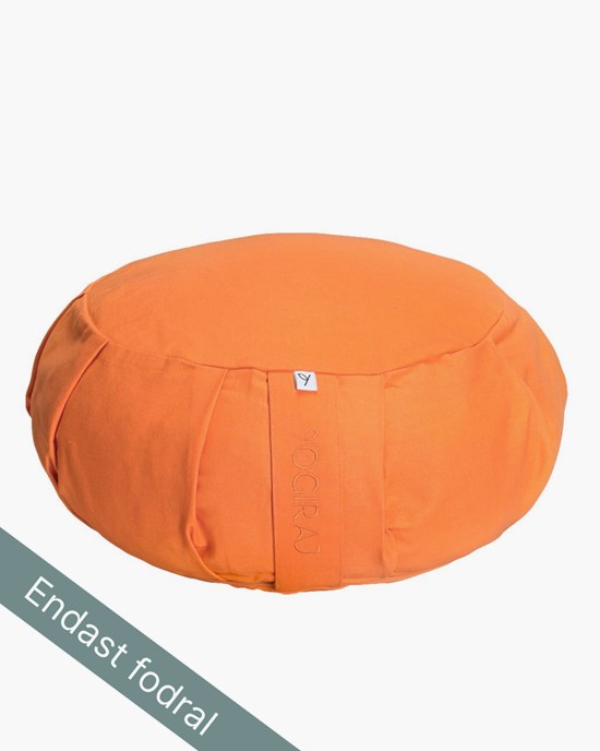 Ytterfodral Outer case meditation cushion, round - YOGIRAJ - Cloudberry Orange