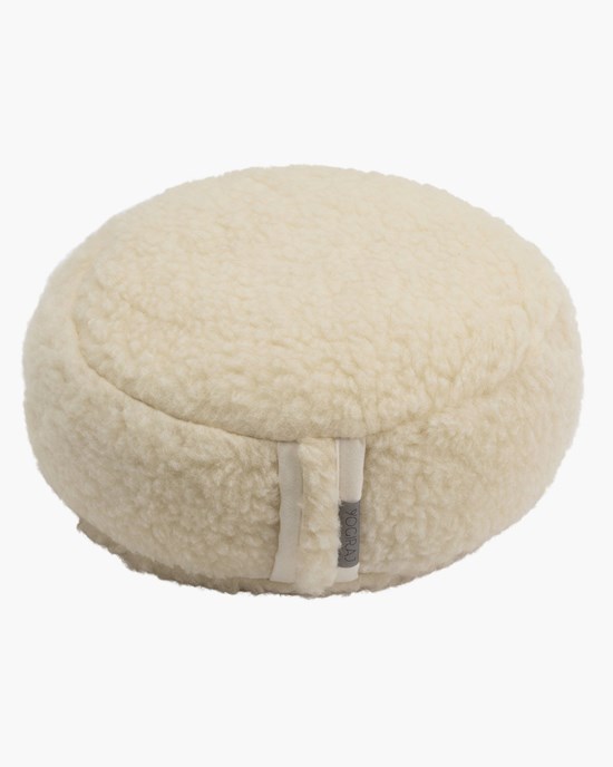Meditation cushion Premium wool meditation cushion, Natural - Yogiraj
